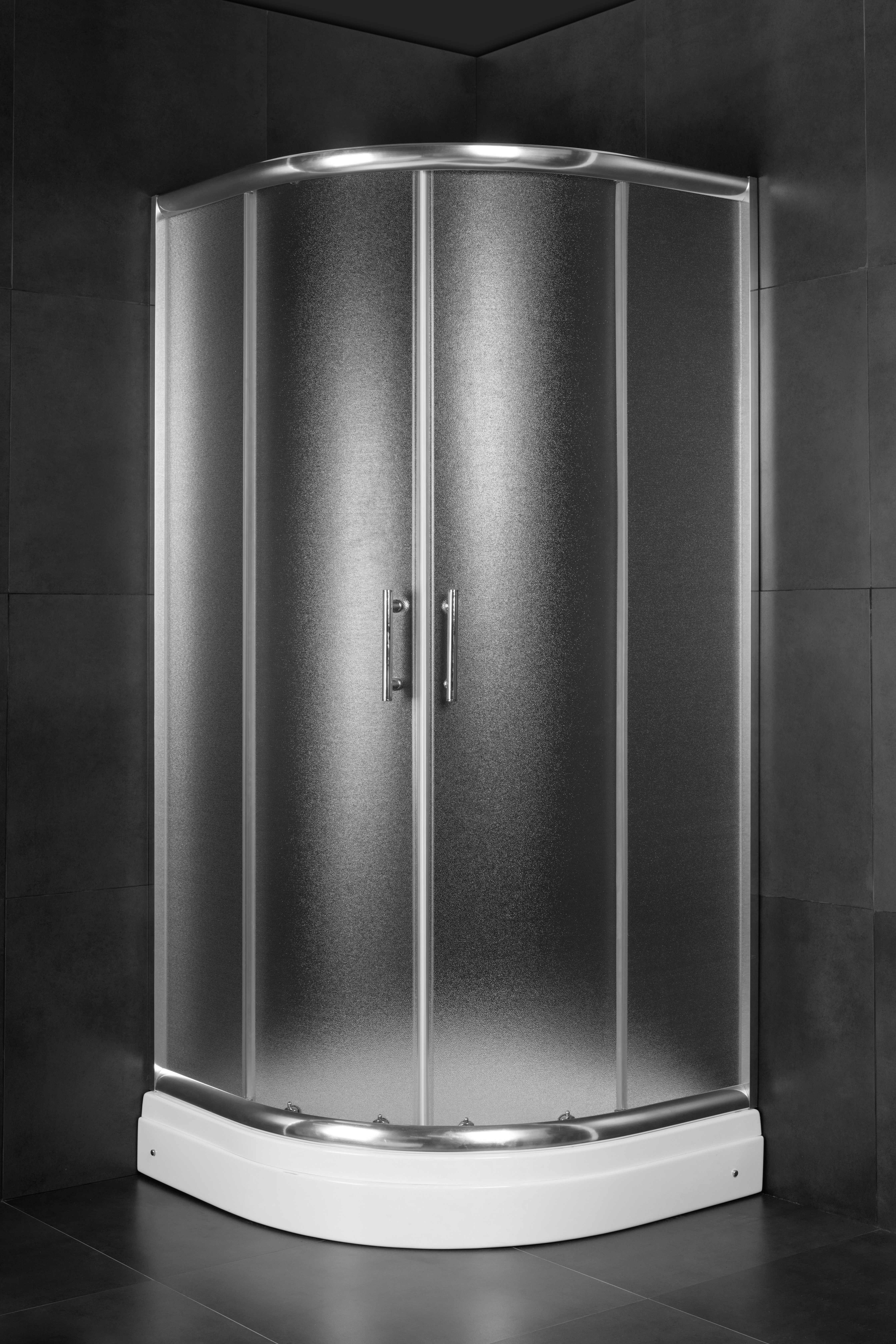 Tuš kabina polukružna MINOTTI R900x185 JA 5290 mat staklo 5 mm